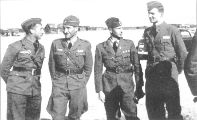 Galland con otros miembros de la LegiÃ³n CÃ³ndor