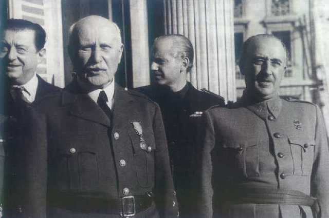 Encuentro con el General Franco, durante su cargo de embajador en España