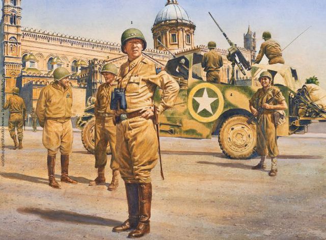 22 de julio de 1943. Patton entra en Palermo