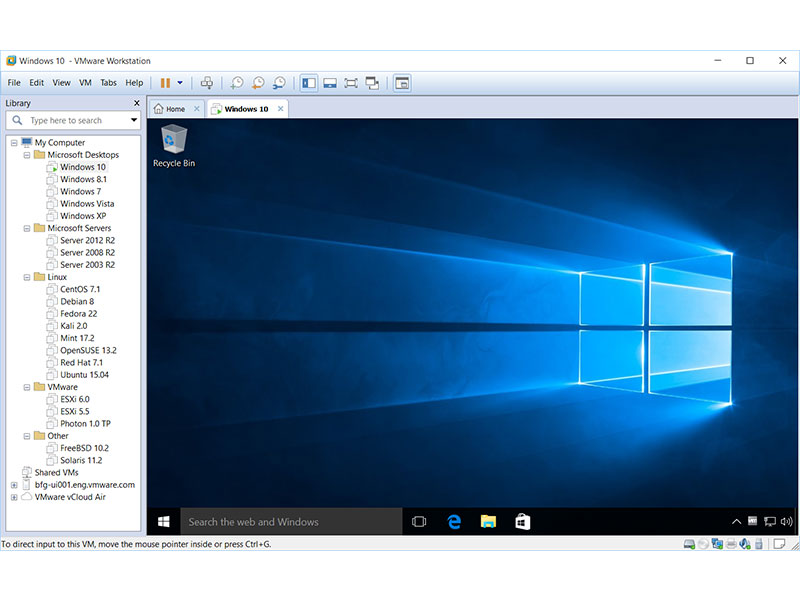 vmware workstation player windows 10 home