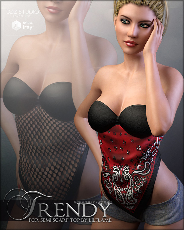 Trendy for Semi Scarf Top G3