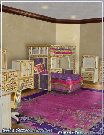 dream home eclectic girls bedroom furniture large