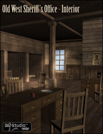 Old West Sheriffs Office Interior