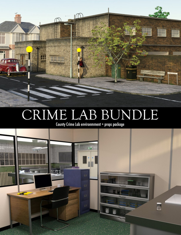 00 main crime lab bundle daz3d
