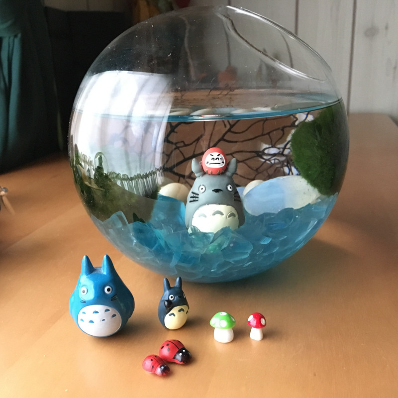 DIY Japanese Marimo Moss Ball Terrarium: Ghibli Themed